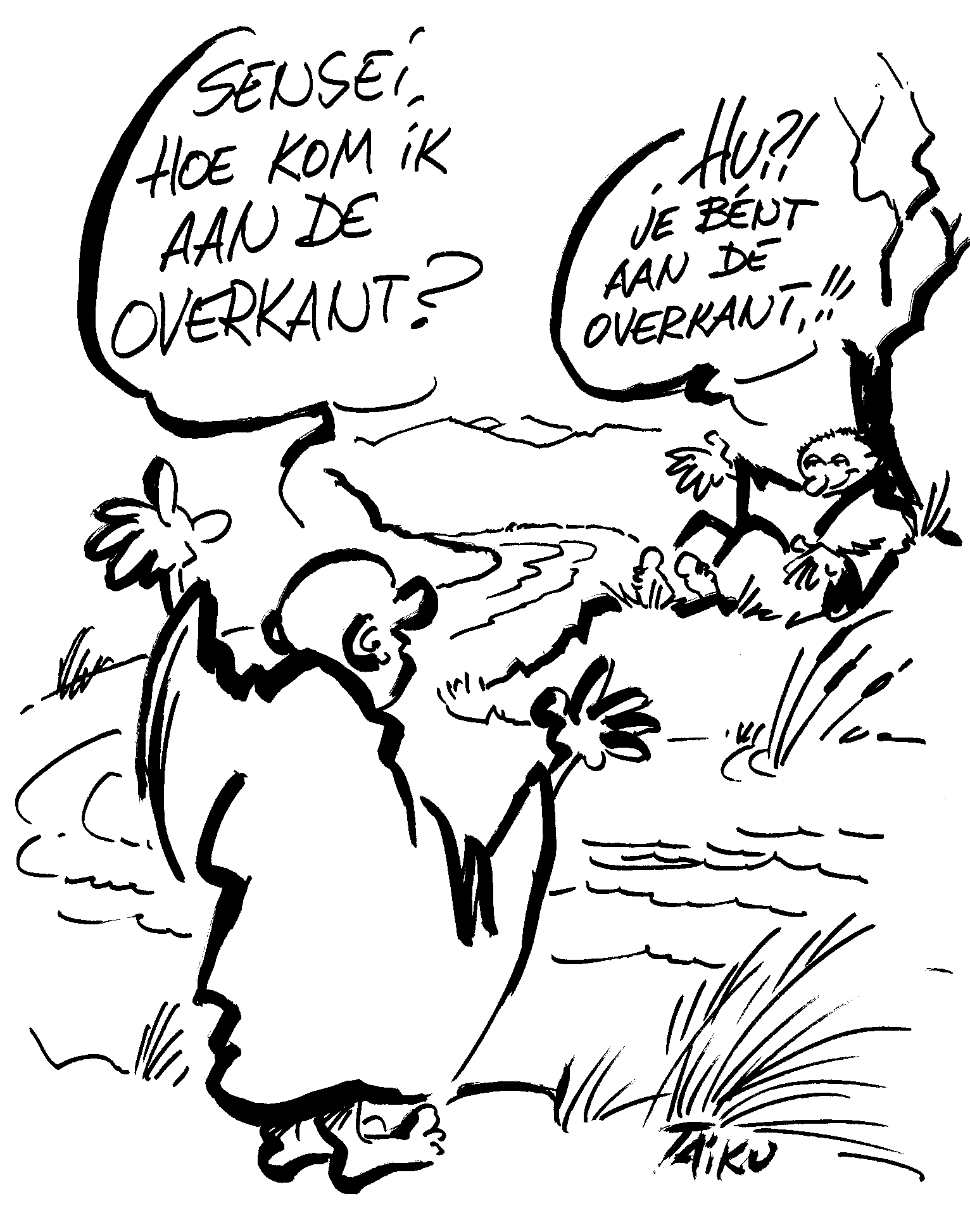 je bent aan de overkant